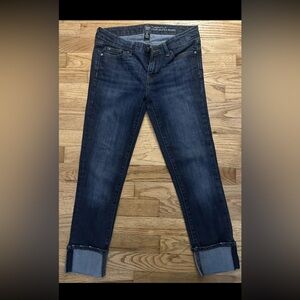 Gap Straight Cuffed Dark Wash Women’s Jeans Sz 2/26R